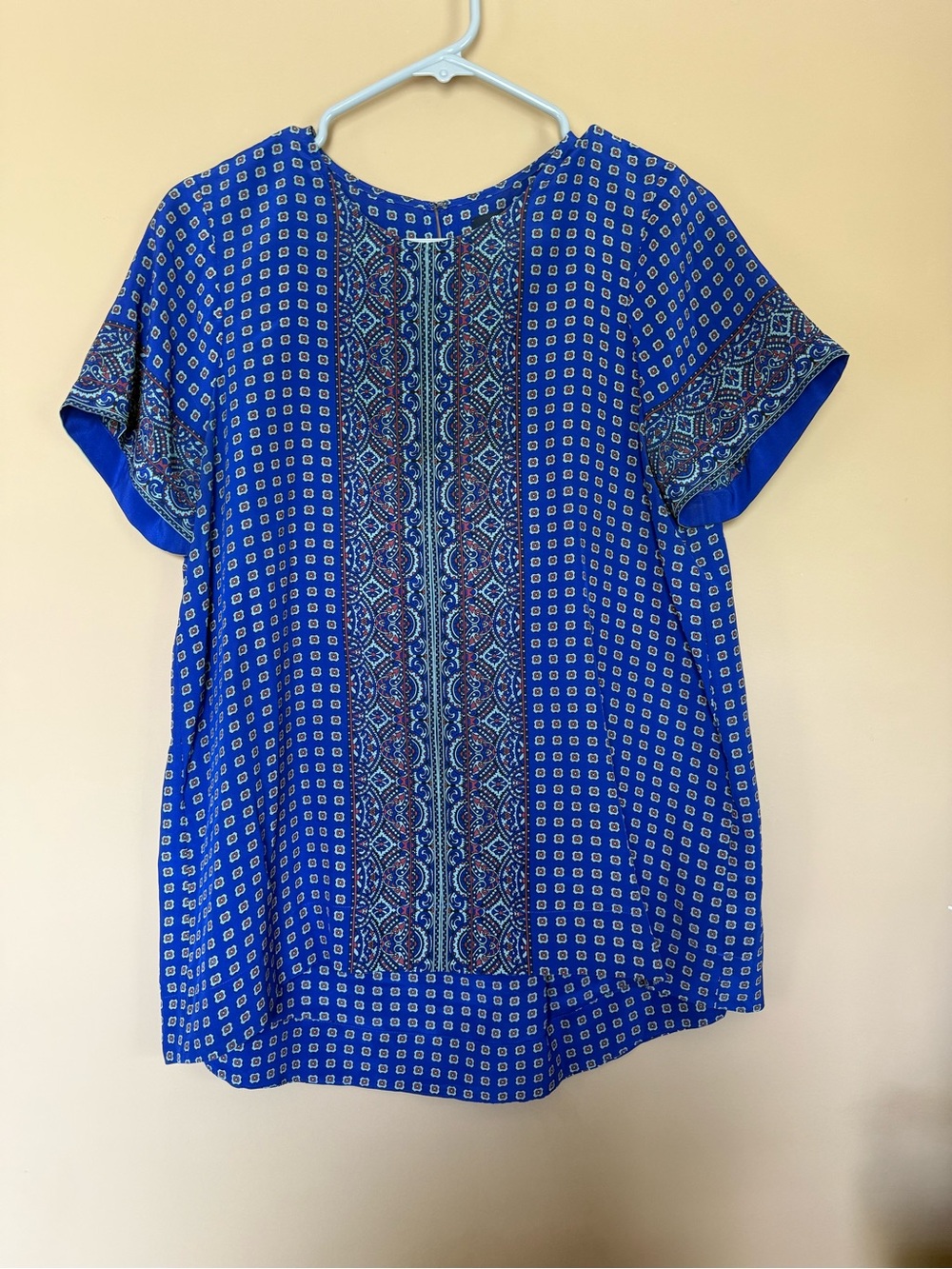 Madewell Blue Printed Blouse